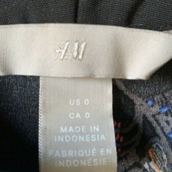 H&M Floral Print Bow Shift Dress | Women Size 0 - Picture 2 of 6